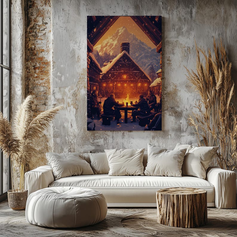 Assassins Creed Valhalla Canvas Viking Gamer Poster Gaming Wall Art