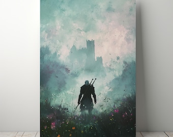 Póster de The Witcher: vibrante, pósteres de videojuegos, decoración ideal para salas de gamers, regalo único para amantes de los videojuegos.