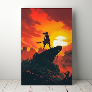 Horizon Zero Dawn Digital Download Poster, Beautiful Game-Inspired Art Print, Great Gift Choice for Video Game Enthusiasts, Gaming Posters