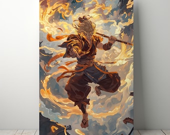 Wukong Modern Art Poster, Black Myth Artwork (Digital Download)
