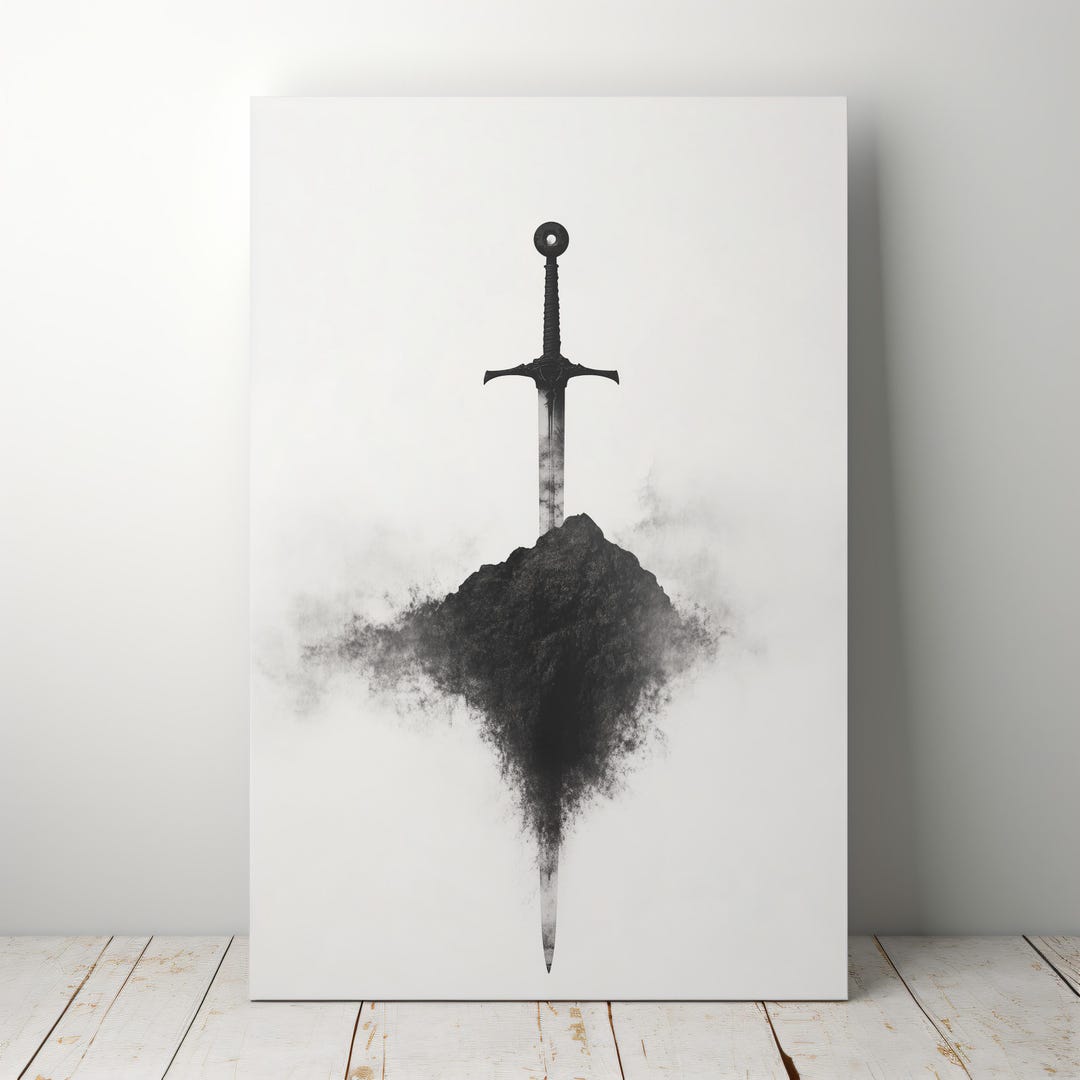 Sword in the Stone 2 | Digital Download Poster | Arthurian Legend Wall ...