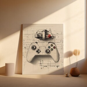 Controller - Vibrant Gaming Posters, Ideal Decor for Gamer Rooms, Unique Gift for Video Game Lovers