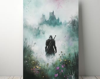 The Witcher Poster – Fantasy Gaming Art Print (Digital Download)