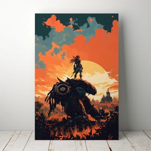 Horizon Zero Dawn Digital Download Poster, Beautiful Game-Inspired Art Print, Great Gift Choice for Video Game Enthusiasts, Gaming Posters