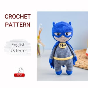 Häkelanleitung pdf Amigurumi Superhero
