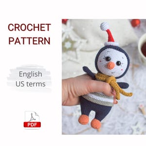 Schema uncinetto PDF Amigurumi grazioso piccolo pinguino