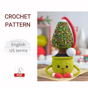 Crochet PATTERN PDF Crochet Christmas tree / Christmas thief / Amigurumi Christmas / Crochet Christmas / Christmas pattern / Amigurumi tree
