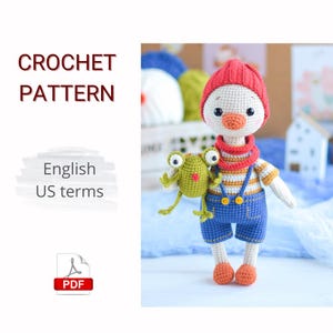Crochet PATTERN PDF Mr. Duck / Amigurumi duck / Amigurumi bird