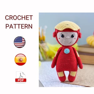 Häkelanleitung pdf Amigurumi Superhero