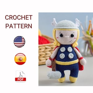 Häkelanleitung pdf Amigurumi Superhero