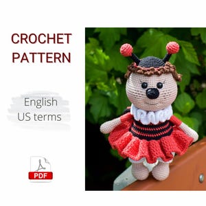 Crochet PATTERN PDF Amigurumi Ladybug / Cute crochet insect