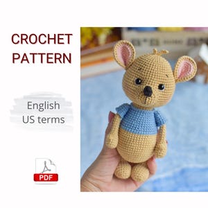 Crochet PATTERN PDF Amigurumi Kangaroo / Crochet Kangaroo / Kangaroo pattern