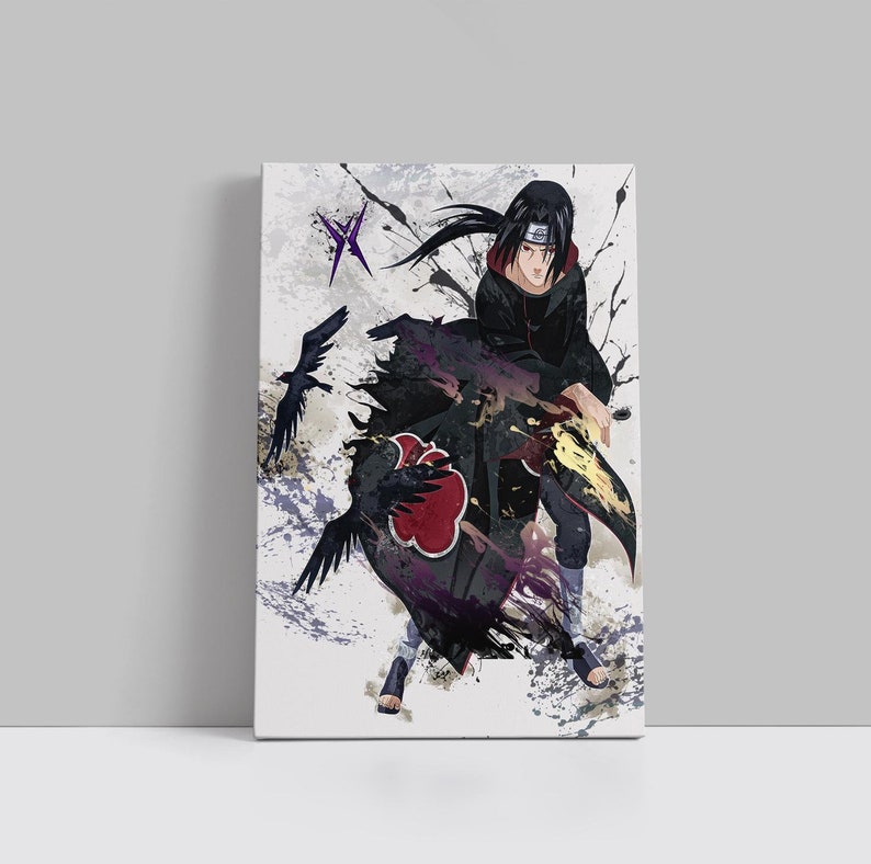 999 Itachi Uchiha Poster Naruto Anime Animation Canvas Wall Art Man
