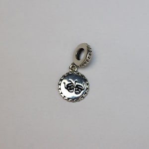 PANDORA Charm Sterling Silver ALE S925 Theatre Masks Dangle