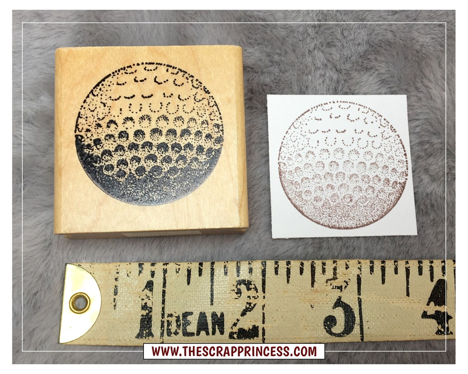 Golf Ball Vintage Rubber Stamp 1990 Rubber Stamps of America Vermont Etsy