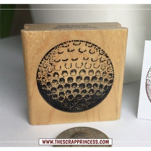 Golf Ball Vintage Rubber Stamp 1990 Rubber Stamps of America Vermont image 3