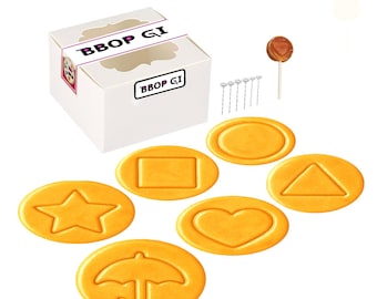 Dalgona Candy Challenge Game Gift Box: Korean Sugar Cookie - 6 Shapes