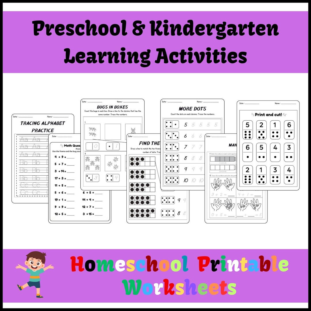 Printable Educational Worksheets, Alphabet, Number Tracing, Math ...