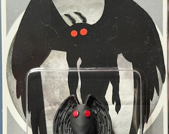 Mothman 1,5" miniatuur retro Scarberry-schetsfiguur: Cryptid Craftwork
