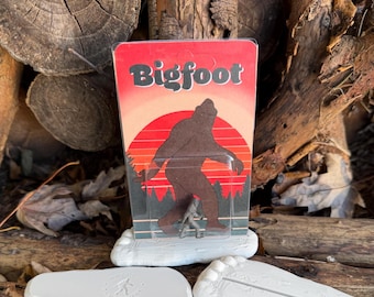 Bigfoot-miniatuurfiguur met standaard: Sasquatch, Yeti, Cryptid Craftwork