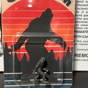 Sasquatch Custom Carded Mini Figure 3” x 5” Bigfoot, Yeti, Cryptid Craftwork