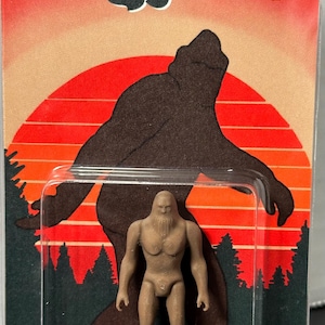 Bigfoot Custom Carded Mini Retro Style Action Figure 3” x 5” Bigfoot, Yeti, Cryptid Craftwork