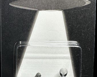 Alien Abduction of Bigfoot Miniature Figure: UFO Cryptid Craftwork Believe