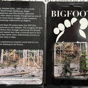Bigfoot with Tree Custom Carded Mini Figure 3” x 5” Sasquatch, Yeti, Cryptid Craftwork
