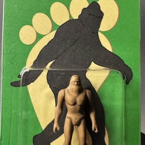 Bigfoot Custom Carded Mini Retro Style Action Figure 3” x 5” Sasquatch, Yeti, Cryptid Craftwork