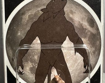 Brown Werewolf Retro Miniature Figure: Cryptid Craftwork, Lycan