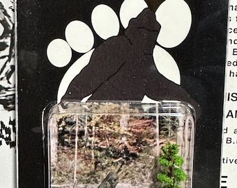 Bigfoot with Tree Miniature Figure: Sasquatch, Yeti, Cryptid Craftwork