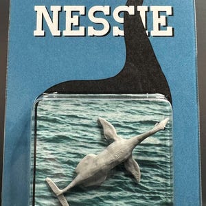 The Loch Ness Monster Custom Carded Mini Figure 3” x 5” Nessie Cryptid Craftwork