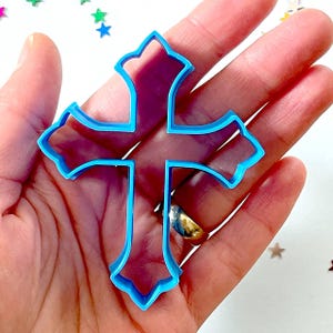 Tagliabiscotti a forma di croce, Tagliabiscotti a forma di croce, Tagliabiscotti ecologici, Biscotti a forma di croce, Fondente, Attrezzi per ceramica, Tagliabiscotti a forma di croce sacra, Battesimo, Comunione