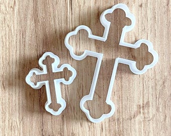 Juego de cortadores de galletas en forma de cruz, plástico PLA, herramienta para fondant y arcilla