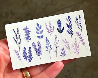 Lavender Temporary Tattoos: Vintage Floral Boho Designs