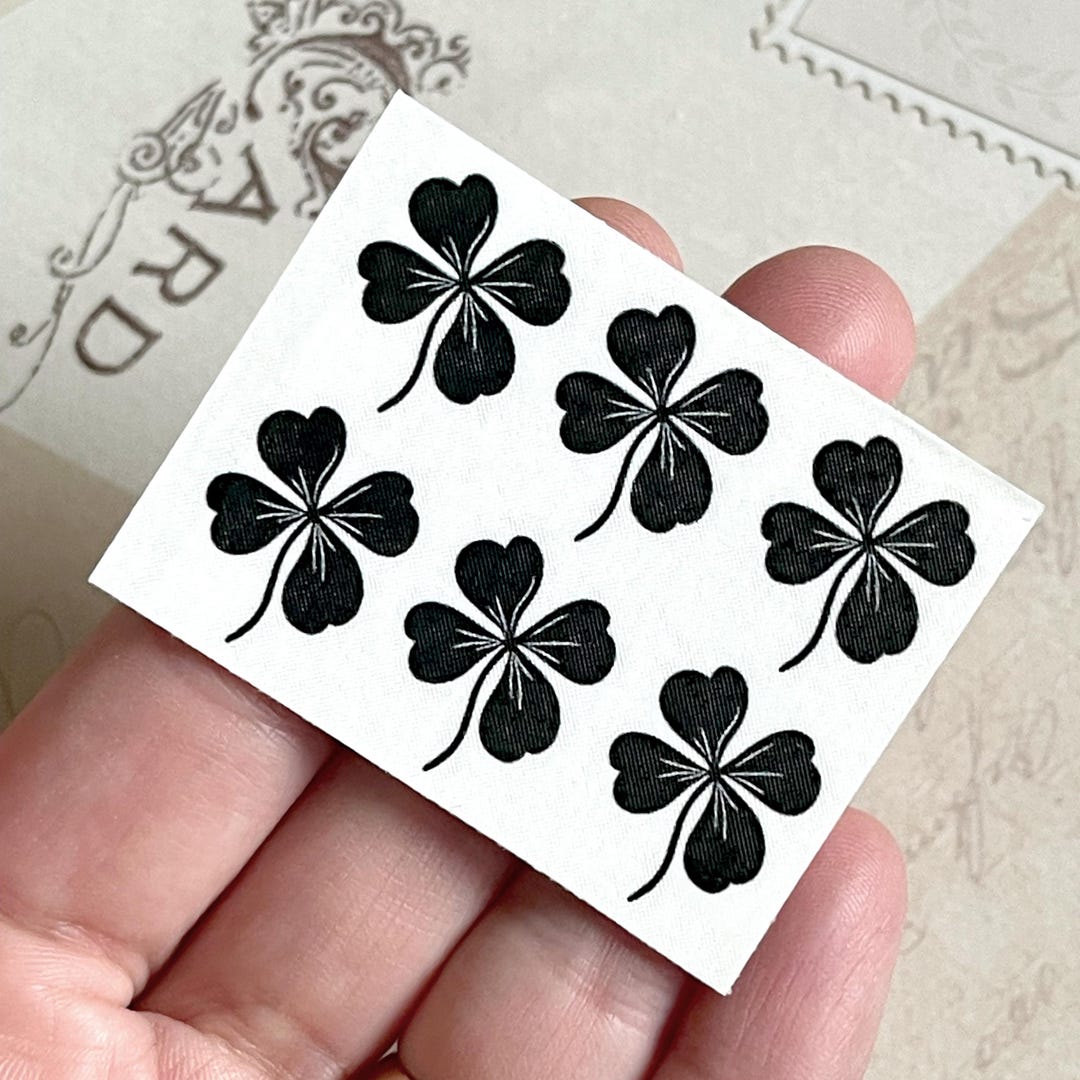 Temporary Tattoo Sheet Clover, Clover Tattoo, Tiny Tattoos, Clover Tiny ...