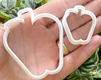 Zestaw foremek do ciastek w kształcie jabłek, plastik PLA, foremka do owoców
