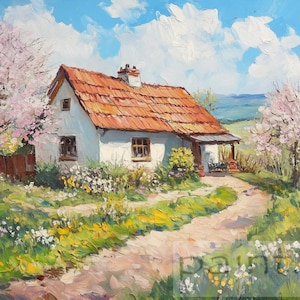 Spring in Low Tatras, Mountains Wall Art, Home Decor, Digital Download Painting, Slovak landscape, Slovak, Slovakia, Slovak Landscape, Tatry