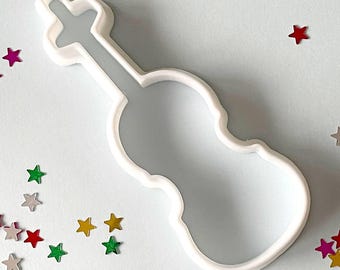 Violin Cookie Cutter: Eco-Friendly PLA Plastic, Music Theme