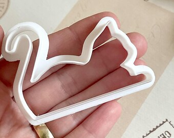 Lying Cat Cookie Cutter, 3D Printed PLA, Set of 5