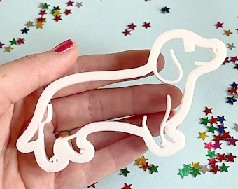 Dachshund Cookie Cutter – Dog Breed PLA Cutter, Fondant Mold