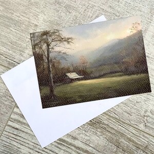 Cartolina Cottage nei Bassi Tatra, Cartoline con motivi vintage, Opere d'arte paesaggistiche, Cartoline nostalgiche, Cartoline delle montagne slovacche, Foresta, Natura