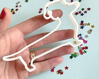 Dachshund With Santa Hat Cookie Cutter – Christmas Dog Breed