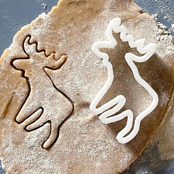 Reindeer Cookie Cutter, Reindeer Cookies, Fondant, Pottery Tools