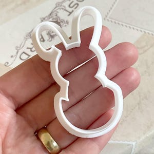 Rabbit In Egg Cookie Cutter, Bunny Cutter, Set of 5 Cookie Cutters, Bunny Cookies, Fondant, Pottery tools, Gingerbread Cutter, Easter Bunny