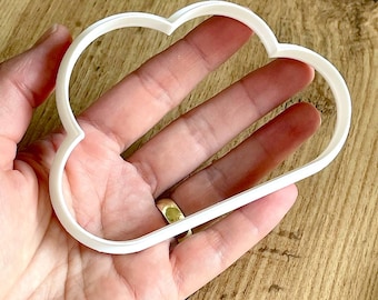 Cloud Cookie Cutter, PLA Plastic, Set of 5