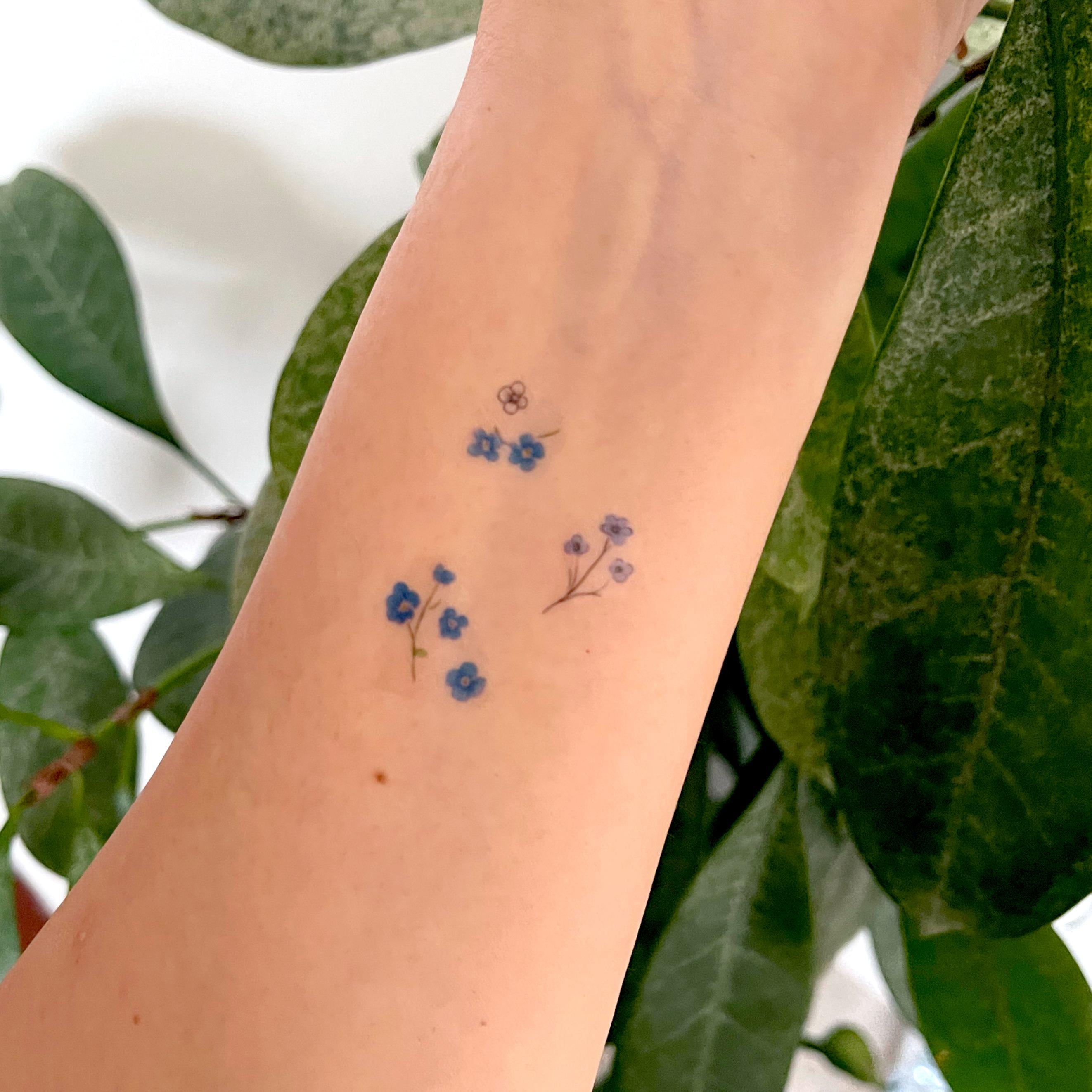Forget Me Not Flower Tattoos That Speak Volumes