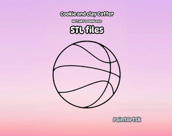 Basketbollsavtryck Kakutstans STL-fil, sportboll (digital nedladdning)