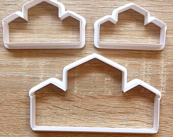 House Cookie Cutter Set, 3D Printed PLA, Gingerbread Cutter