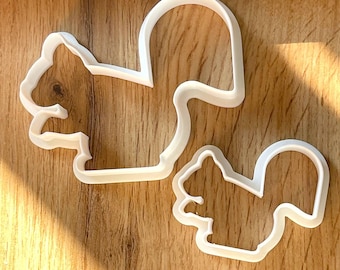 Squirrel Cookie Cutter, PLA Plastic, Set of 5